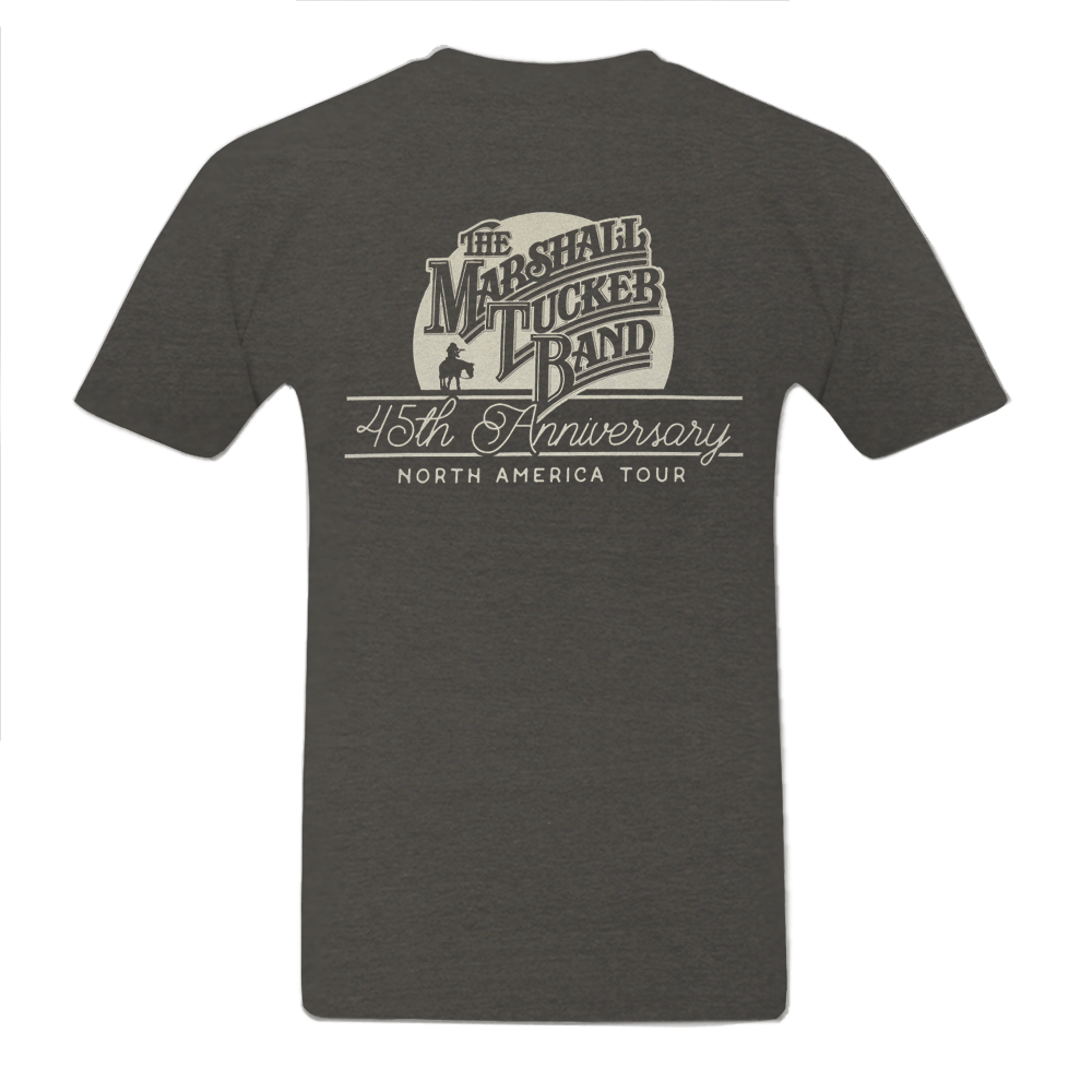 Gray Shirt with Large Logo Marshall Tucker Band