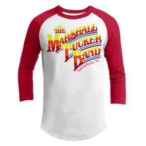 Red and White Raglan