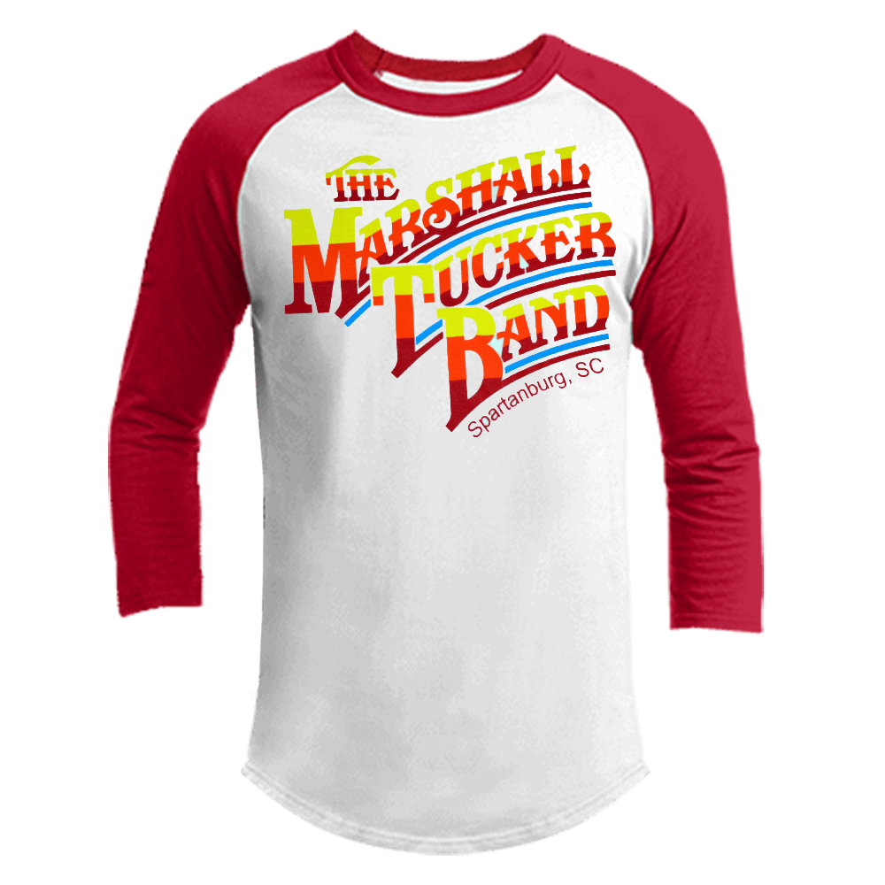 Red and White Raglan